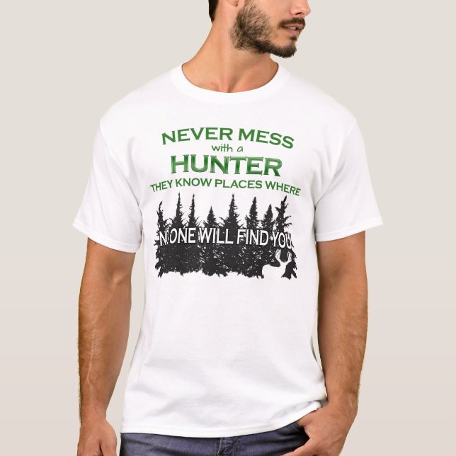 Heuschnupfen Noch nie Chaos mit Jäger T-Shirt (Vorderseite)