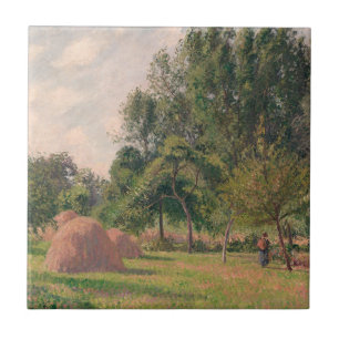 Heuschober Camille Pissarros  , Morgen, Eragny Fliese