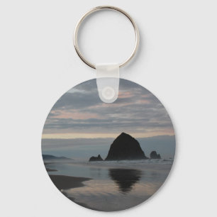 Heuschober-Felsen am Kanonen-Strand Schlüsselanhänger