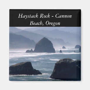Heuschober-Felsen - Kanonen-Strand-Oregon-Magnet Magnet