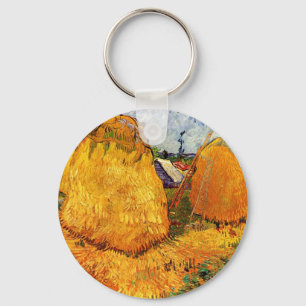 Heuschober in der Provence von Vincent van Gogh Schlüsselanhänger