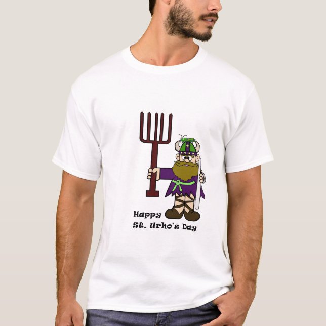Heuschrecke auf Hut-T - Shirt St. Urhos (Vorderseite)