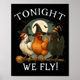 Heute Abend fliegen wir Hühnerhexe, soky Season Fa Poster