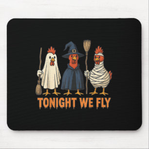 Heute Abend fliegen wir lustig Hexenhähnchen Hallo Mousepad