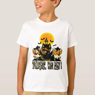 Heute Abend fliegen wir lustige Hühnerhexen Hallow T-Shirt