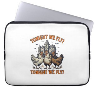 Heute Abend Fliegen Wir Lustiges Huhn Halloween-Sh Laptopschutzhülle