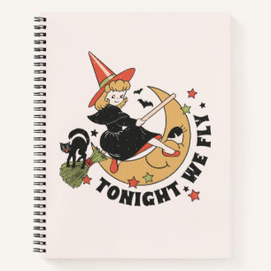 Heute Abend fliegen wir Niedlich Hexe Notizbuch