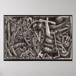 "Heute Abend sollt ihr brennen!" Poster