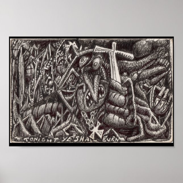 "Heute Abend sollt ihr brennen!" Poster (Vorne)