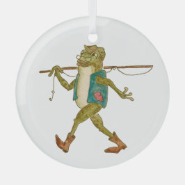 Heute angeln... schön von mir! ornament aus glas
