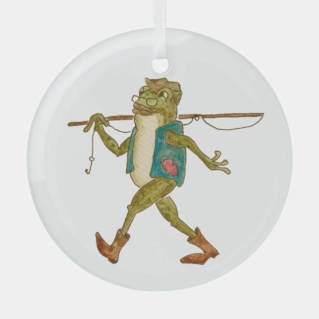 Heute angeln... schön von mir! ornament aus glas (Vorderseite)