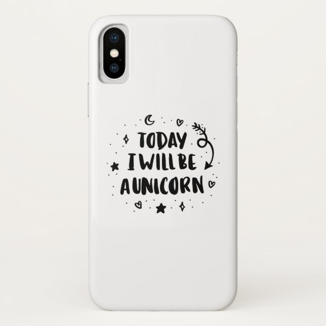 Heute bin ich ein Einhorn Case-Mate iPhone Hülle (Rückseite)