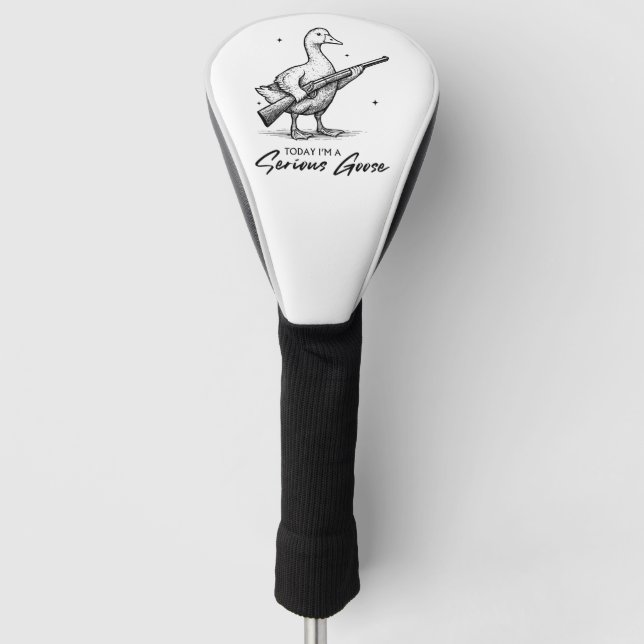 Heute bin ich ein ernster Gänsehiebhaber, der mit  Golf Headcover (Vorderseite)