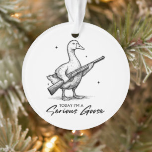Heute bin ich ein ernster Gänsehiebhaber, der mit Ornament