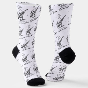 Heute bin ich ein ernster Gänsehiebhaber, der mit  Socken