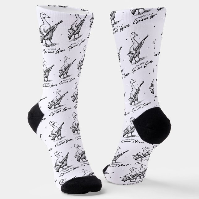 Heute bin ich ein ernster Gänsehiebhaber, der mit  Socken (Gewinkelt)