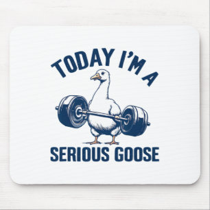 Heute bin ich ein ernstes Gänse T-Shirt Funny Body Mousepad