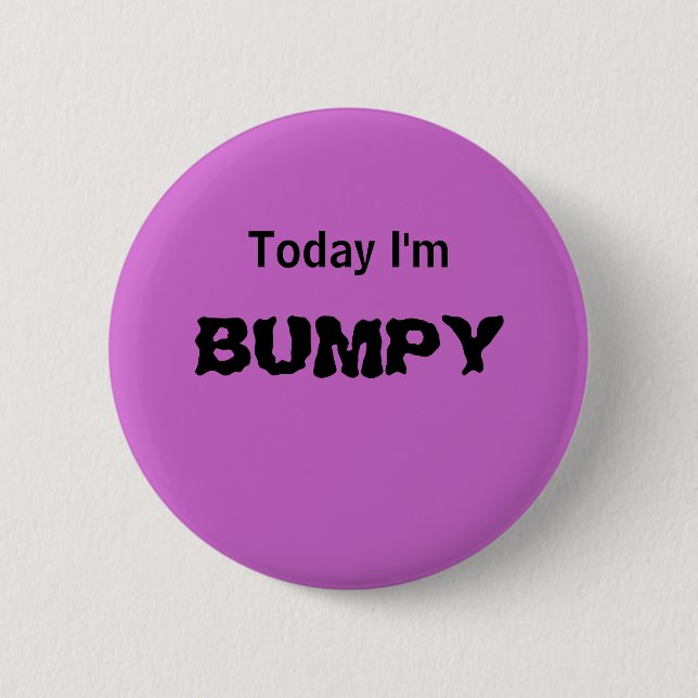 Heute bin ich - ein STIMMUNGS-Knopf HOLPERIG Button (Vorderseite)