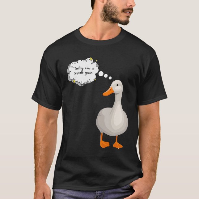 heute bin ich eine ernste Gans T-Shirt (Vorderseite)