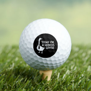 Heute bin ich eine ernsthafte lustige Bürogans Golfball
