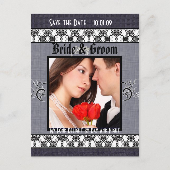 Heute der beste Preis! Save the Date mit Ihrem Fot Ankündigungspostkarte (Vorderseite)