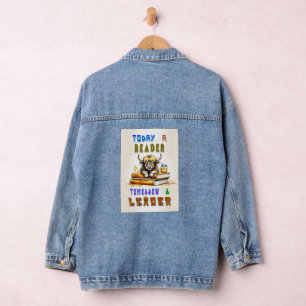 Heute ein Leser Morgen ein Führer Jeansjacke