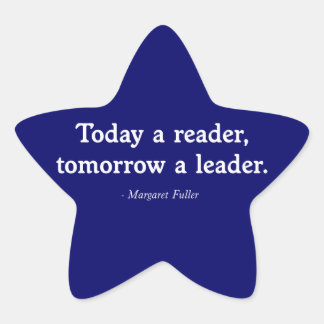 Heute ein Leser, morgen ein Führer Stern-Aufkleber
