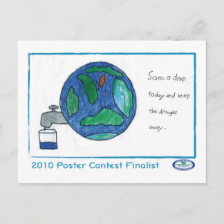 Heute einen Tropfen gerettet und Postkarte