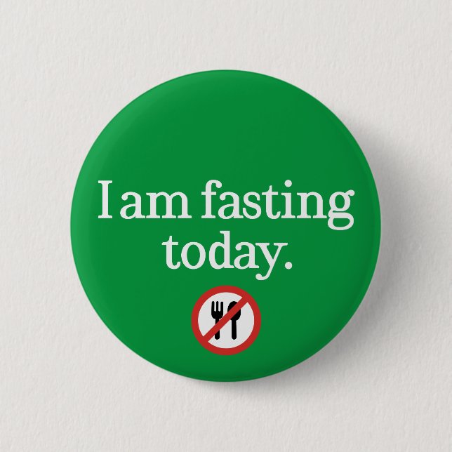 Heute fühle ich mich mit einem angesehenen muslimi button (Vorderseite)
