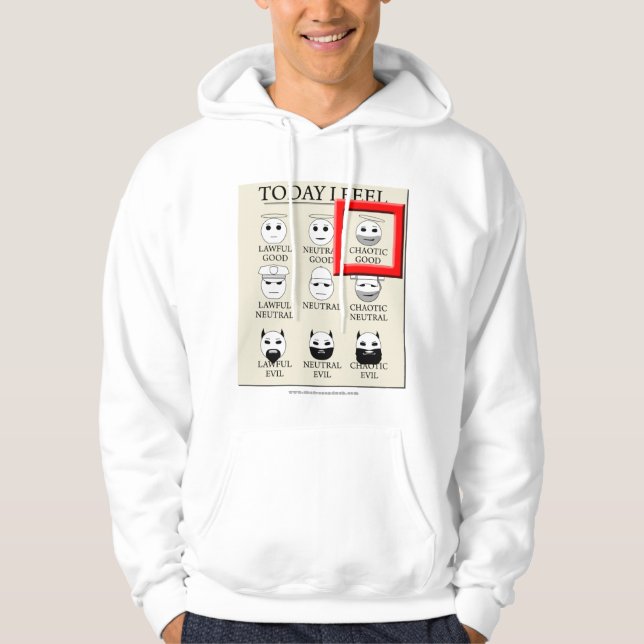 Heute glaube ich chaotisches gutes hoodie (Vorderseite)