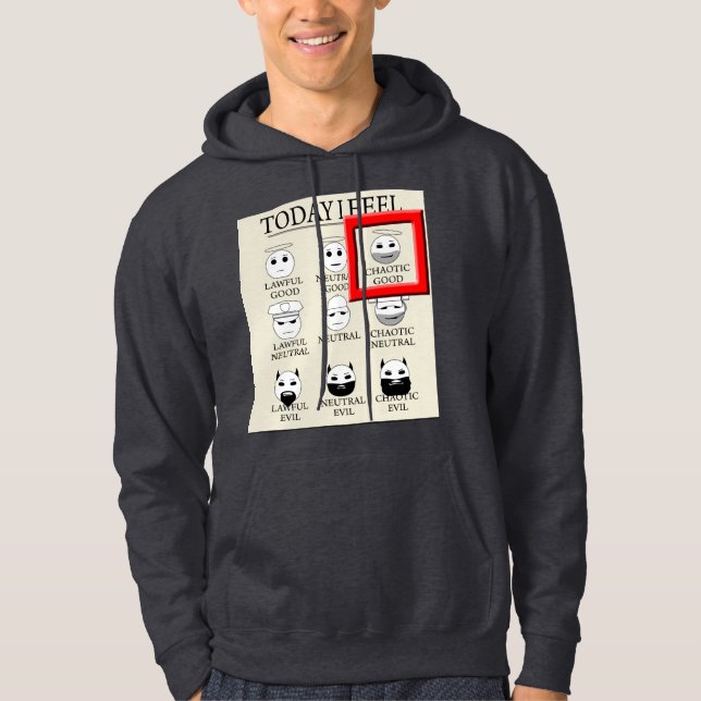 Heute glaube ich chaotisches gutes hoodie (Vorderseite)