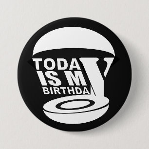 Heute habe ich Geburtstag Button