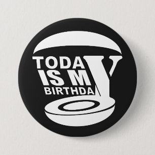 Heute habe ich Geburtstag Button