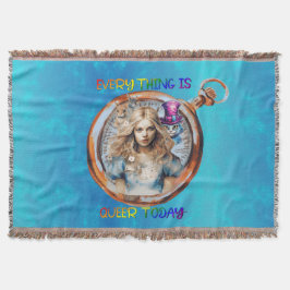 Heute ist alles Que - Alice im Wunderland Decke