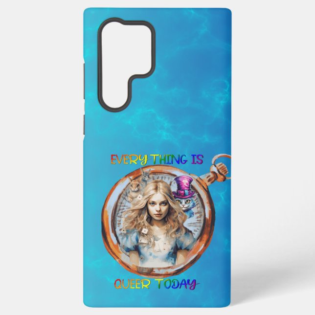 Heute ist alles Que - Alice im Wunderland Samsung Galaxy Hülle (Rückseite)