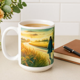 Heute ist dein Tag - Geh-weg-Inspiration  Kaffeetasse