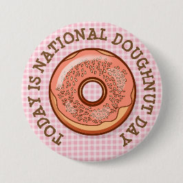 Heute ist die Schaltfläche "National Doughnut Day" Button