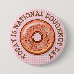 Heute ist die Schaltfläche "National Doughnut Day" Button