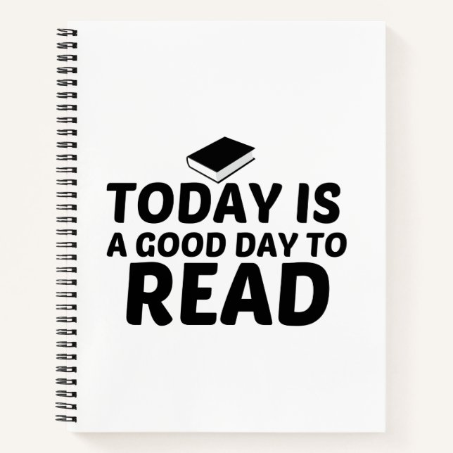 HEUTE IST EIN GUTER TAG ZUM LESEN NOTIZBUCH (Vorderseite)