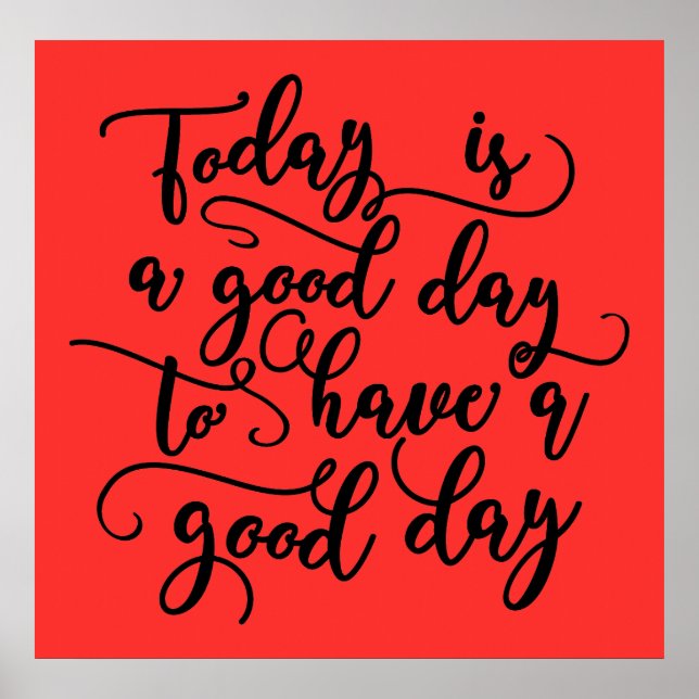 Heute ist ein schönes Plakat (Vorne)