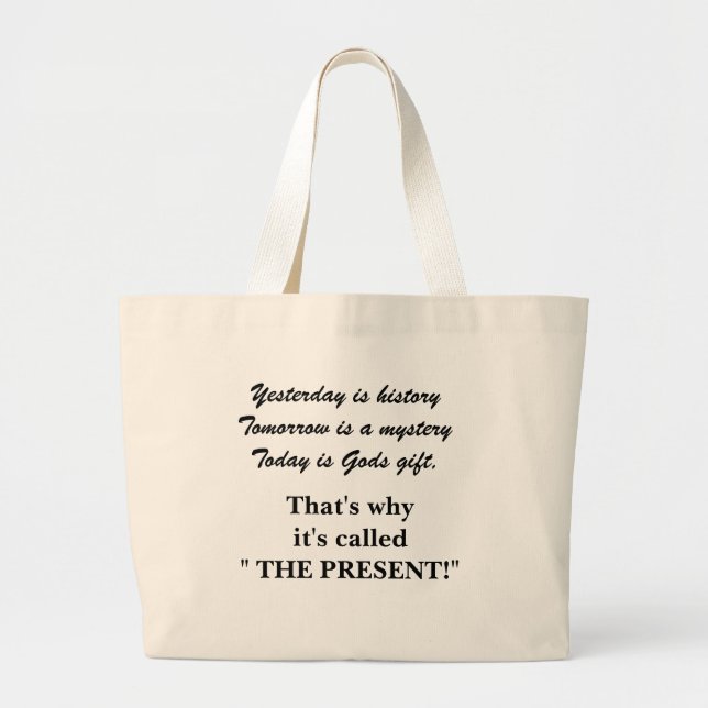 HEUTE IST GOTTES GESCHENKE Tasche (Vorne)