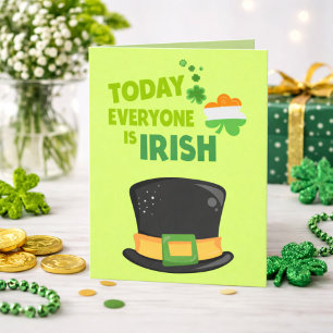 Heute ist jeder irische St. Patrick's Day Karte