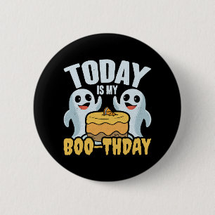 Heute ist mein Boothday Halloween-Geistergeschenk Button