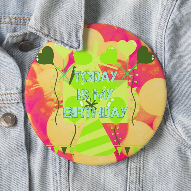 Heute ist mein Geburtstag Button (Beispiel)