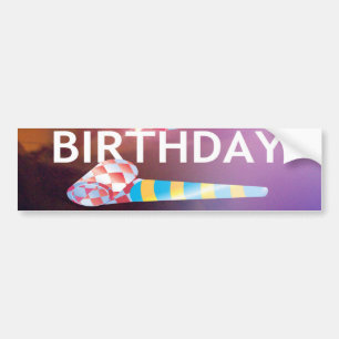 Heute ist mein Geburtstag Kunstposter Autoaufkleber
