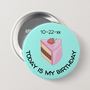 Heute ist mein Geburtstagskuchen mit Geburtstag Button