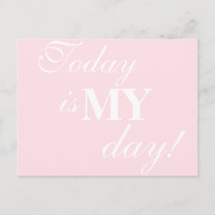 "Heute ist mein Tag!" Motivierend Postkarte