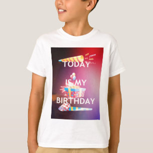 Heute ist meine Geburtstagskunst Print T-Shirt