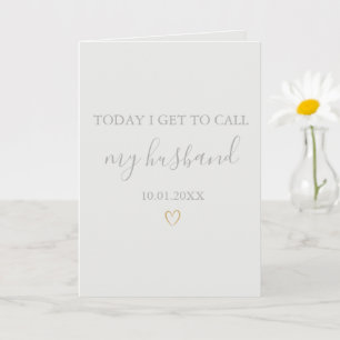 Heute kann ich dich meine Hochzeit in meinem Ehema Karte