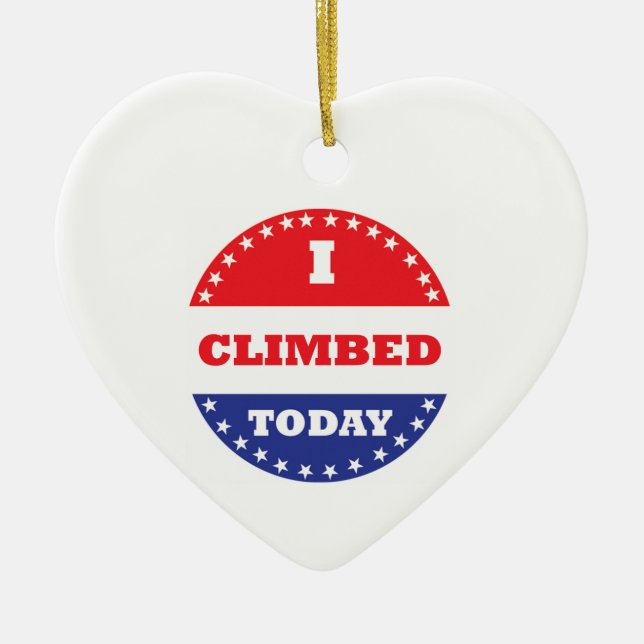 Heute kletterte ich keramikornament (Vorne)